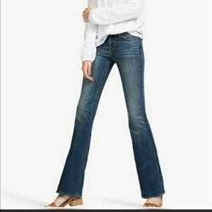 Lucky Brand Dungarees by Gene Midrise Flare Sz 28